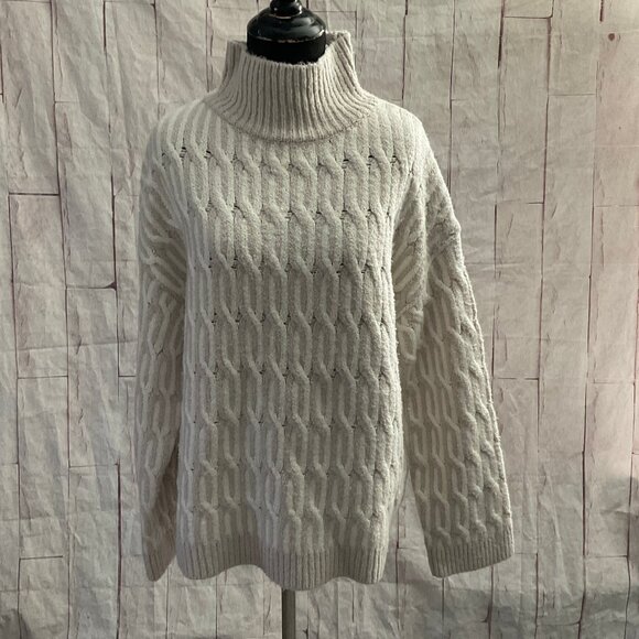 CLEARANCE! HAVEN Well Within Women's Size Medium Organic Cotton Jacquard Sweater - Picture 2 of 7